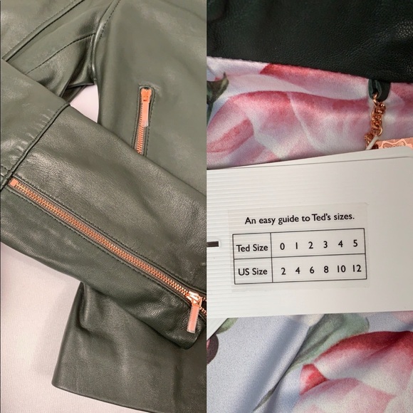 🆕 Ted Baker London Lizia Biker Jacket Exclusive - Picture 8 of 8